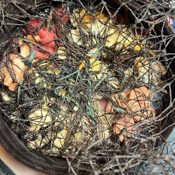 Vintage Floral Fascinator with Veil - Picture 5 of 5